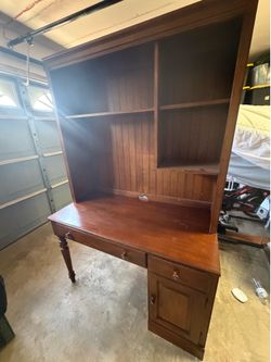 Ethan Allen desk and Hutch