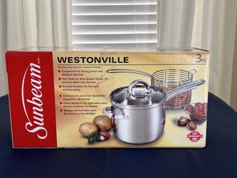 Sunbeam Deep Fryer Pot Set – 3-Piece, Brand New in Box