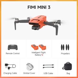 FIMI Mini 3 4K GPS Drone 3-Axis Gimbal 4K/60FPS 48MP 9KM Range 2x Battery - NEW