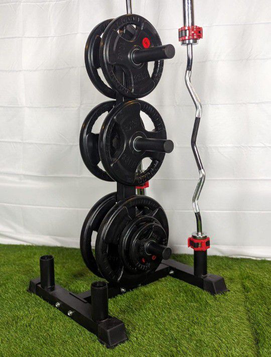 Rubber Weights, Olympic Weights, Barbells, Dumbbells, Smith Machine, Squat Rack.
