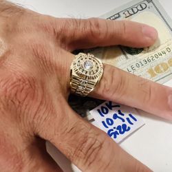 10K Solid Gold Ring For Wedding 10Gr Size 11