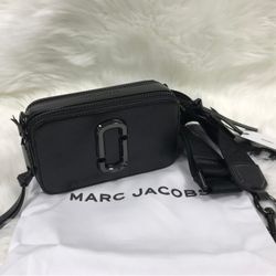 Marc Jacobs Colorblock Snapshot Crossbody bag   Black