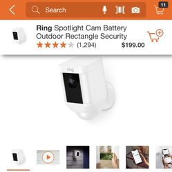 RING SPOTLIGHT CAM SECURITY BRAND NEW