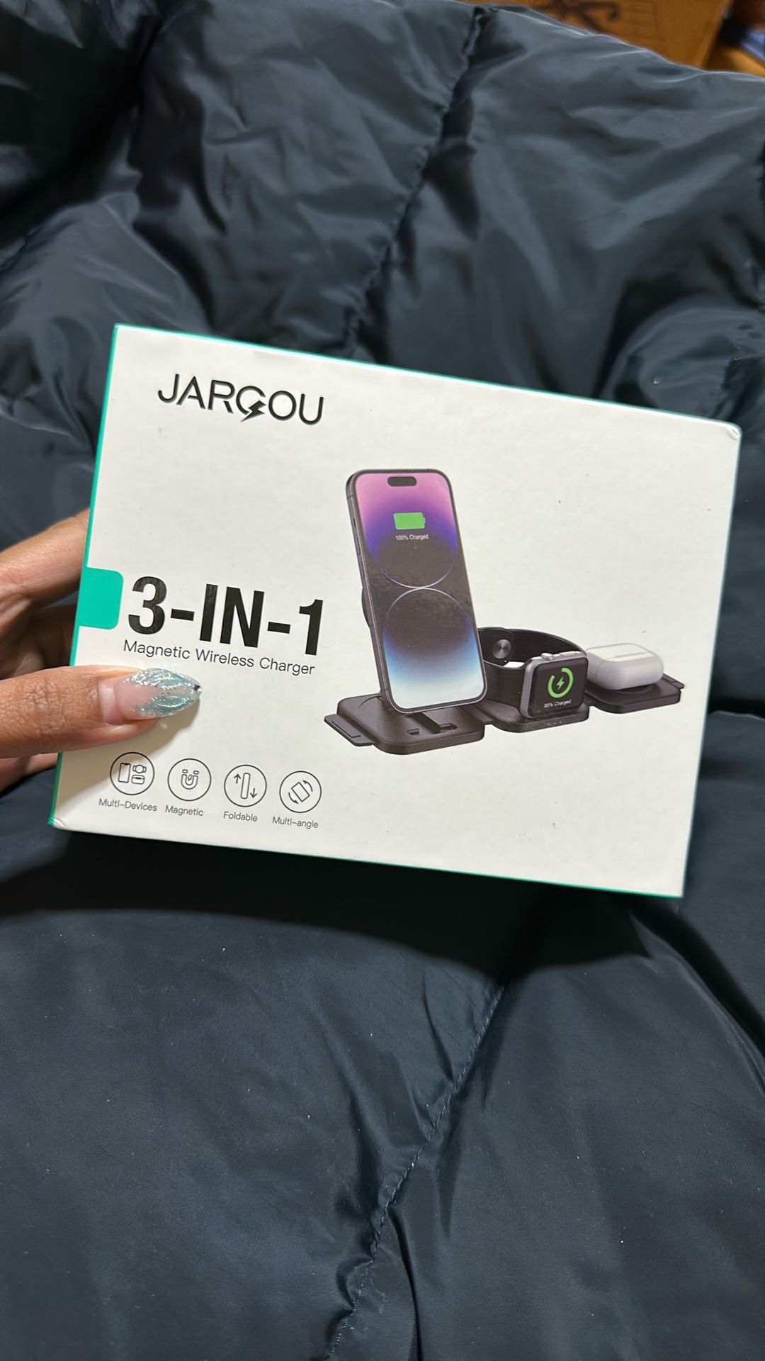Jargou 3 In 1 Magnetic Wireless Charger