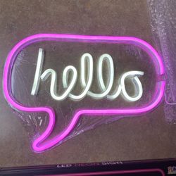 “hello” Neon Sign 