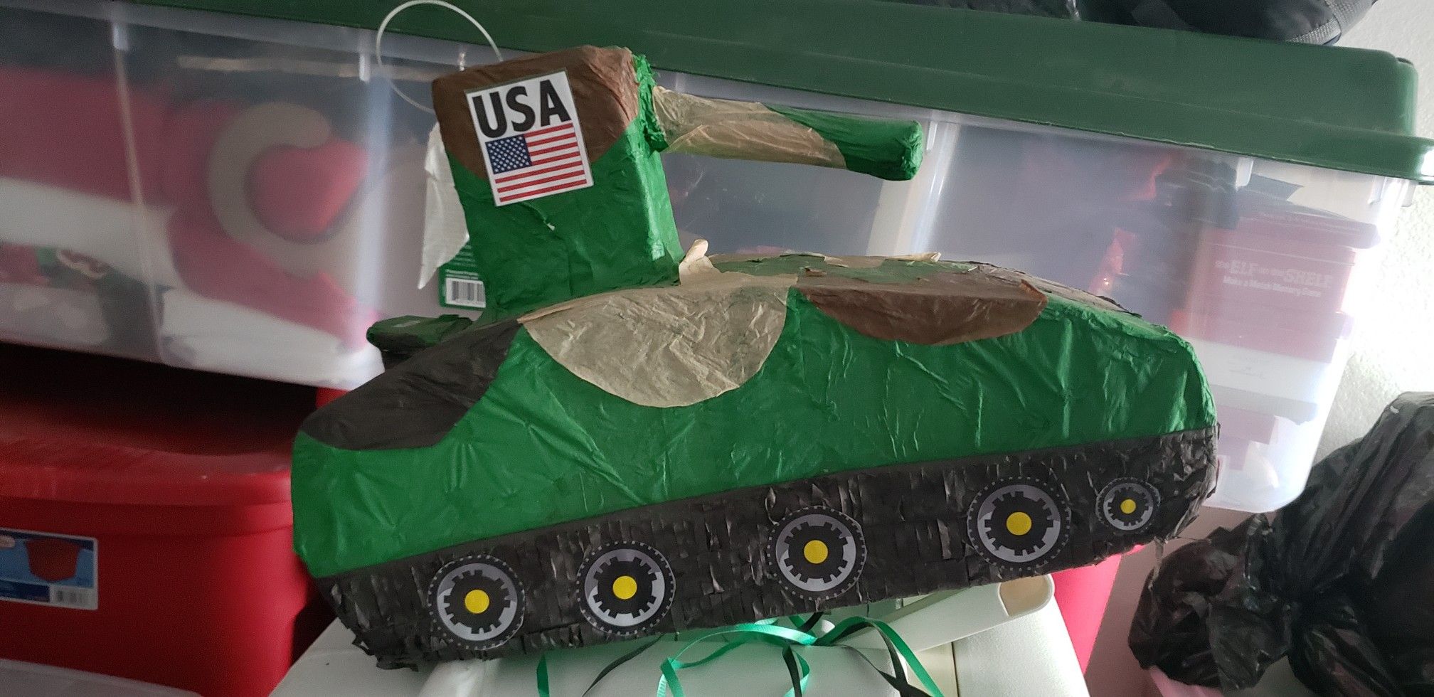 ARMY TANK PIÑATA.. Military Birthday Party/Party Decor/Military Theme Party