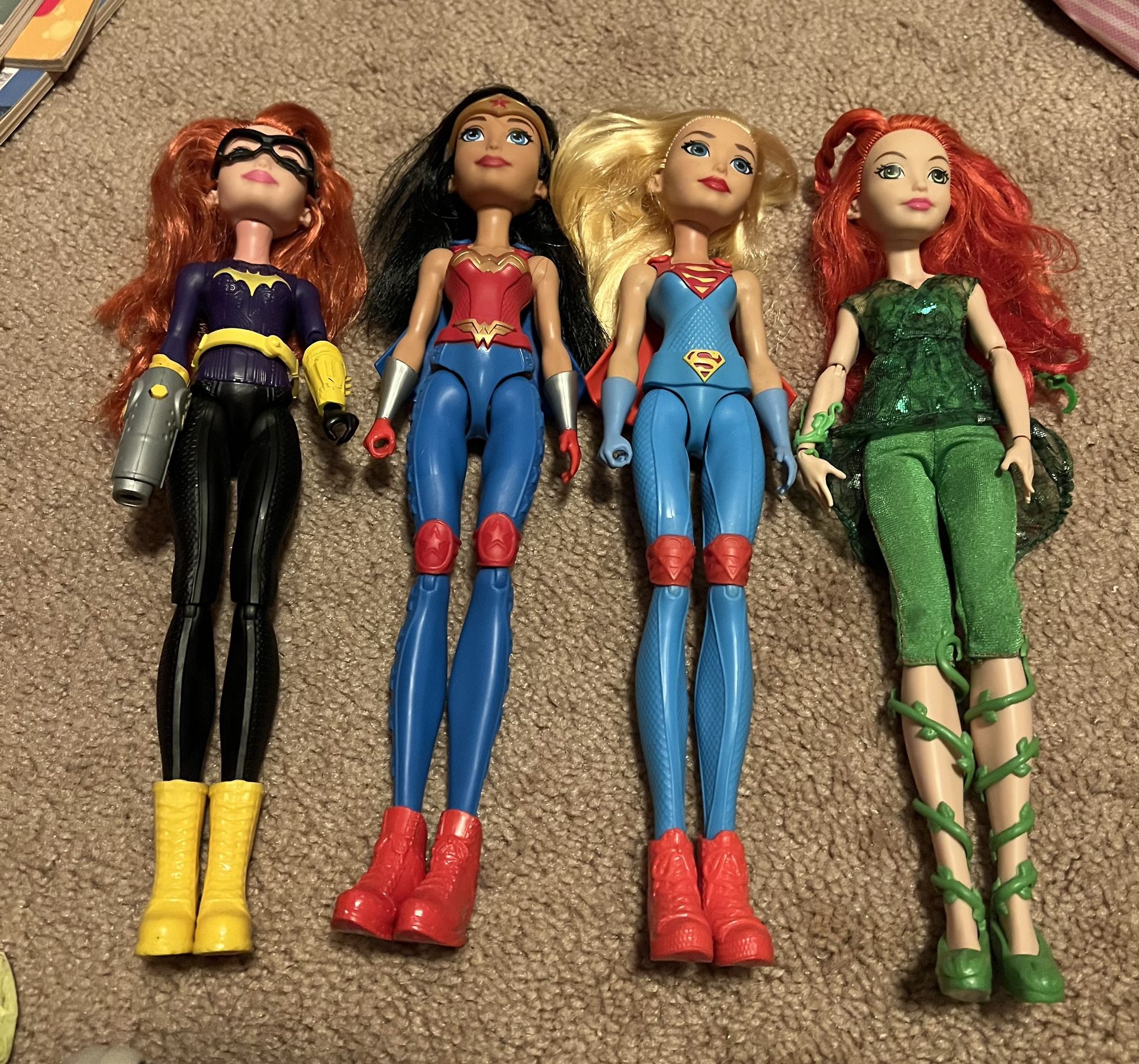 Super Hero Girls 12"   Action Doll Mattel DC, Superwoman, Batman women Etc