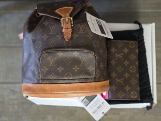 Authentic Louis Vuitton mini backpack and wallet