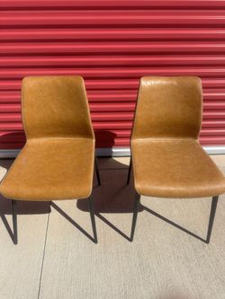 Jayden KD Faux Jayden PU Dining Leather Dining Side Chair, (Set ... Side Chair, Vinta...