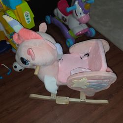 Unicorn rocking horse