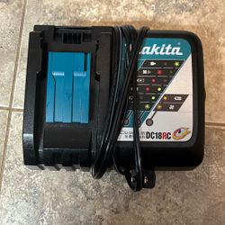 Brand New Makita DC18RC Charger With 18V 6.0Ah (BL1860B) Battery 