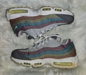 Nike Air Max 95 Recycled Canvas Sneaker CK6478-001- Grey Barely Crimson size 13