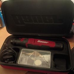 Bauer 8V Cordless Variable-Speed Rotary Tool Kit. 