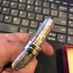 Sterling Silver Spun Bangle