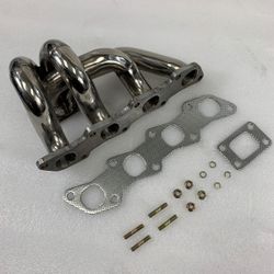 Stainless Steel Bottom Mount Turbo Manifold for 89-94 Nissan 240SX S13 KA24(MFT NS KA24-BT #66