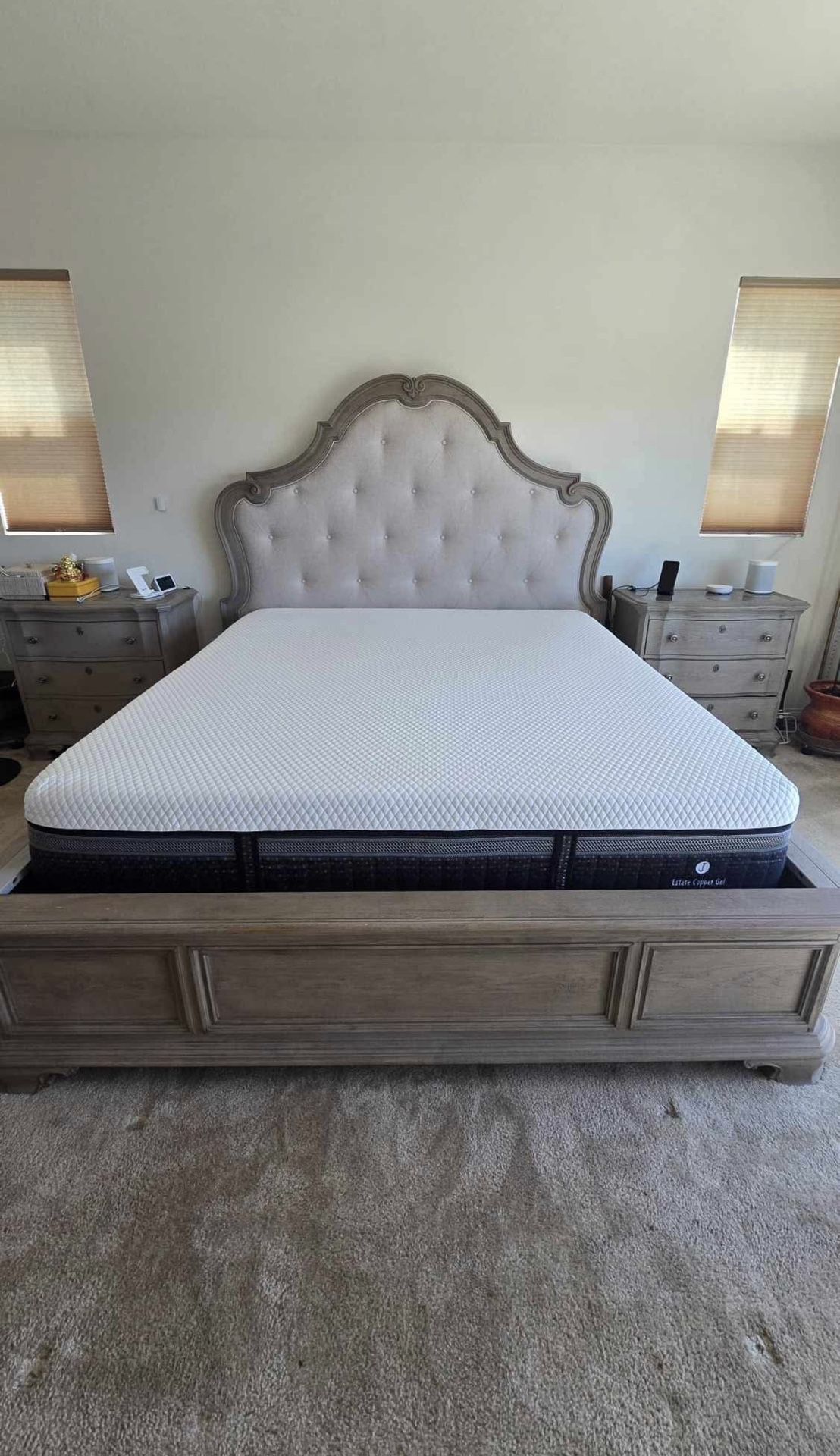 Cal King Bed and Bed Frame