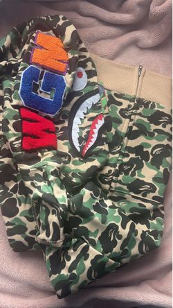 Green Bape jacket Medium