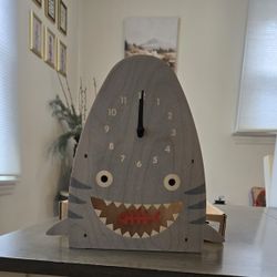  Wall Clock -Shark- Pendulum Style - Wooden