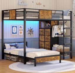 Full/twin bunk bed $25 obo