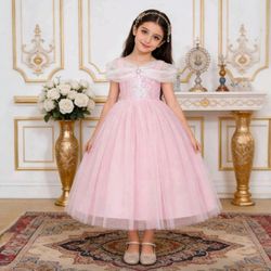 Beautiful Pink & White Gown