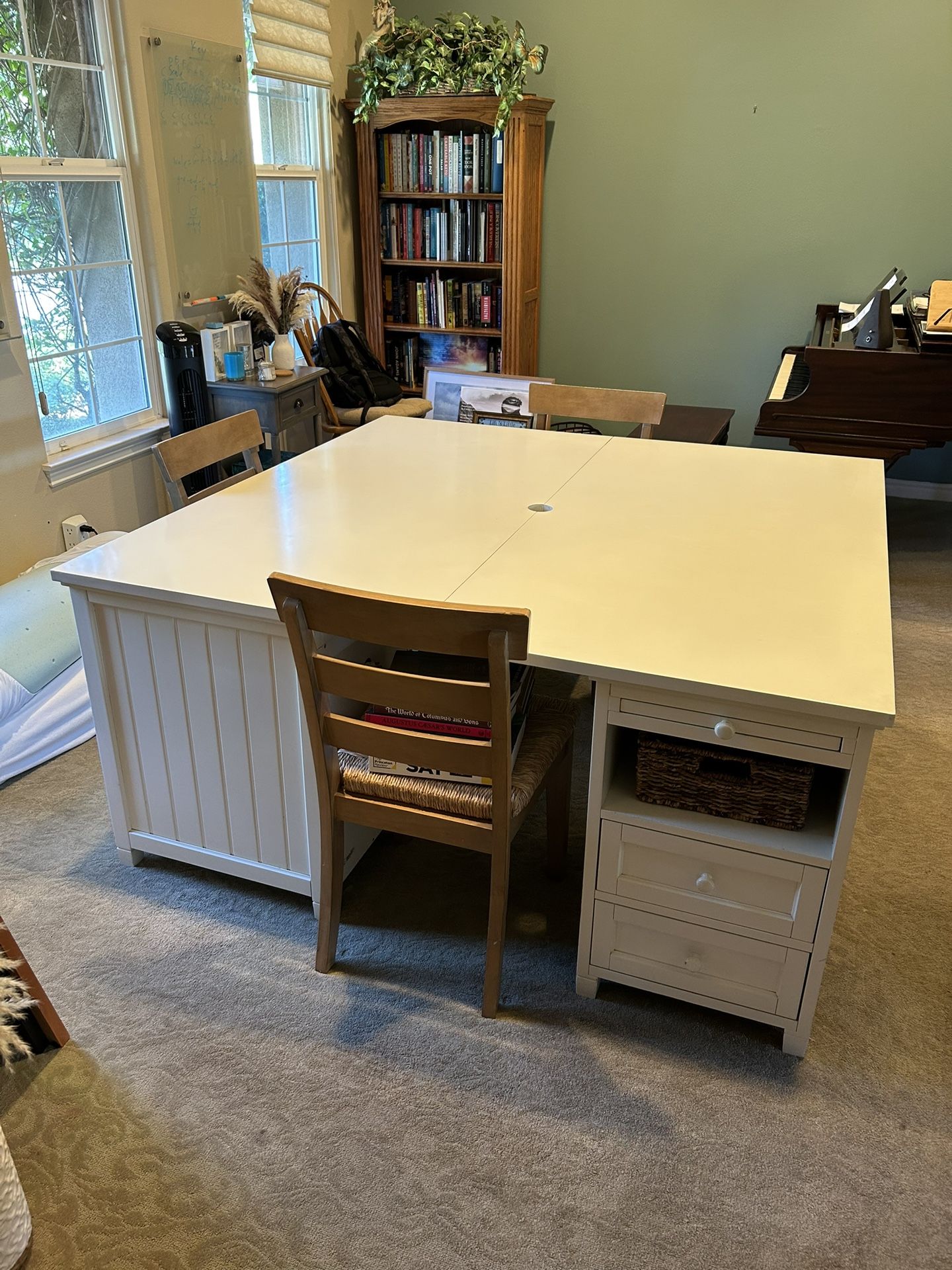 Pottery Barn 4 Station Desk