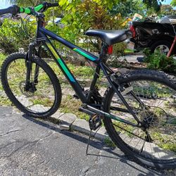 Black And Lime Green 24" Men's Bicycle Smooth Riding 