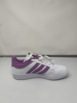  Adidas Hoops 4.0 Sneakers – White/Purple, Women’s 6.5, NWB