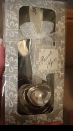 Party favors 20 heart shape measure spoons