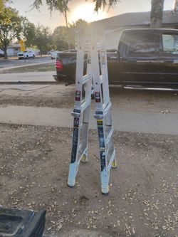 Foldable extension ladder