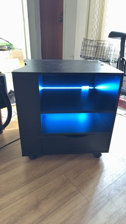 Led Nightstand With Wheels