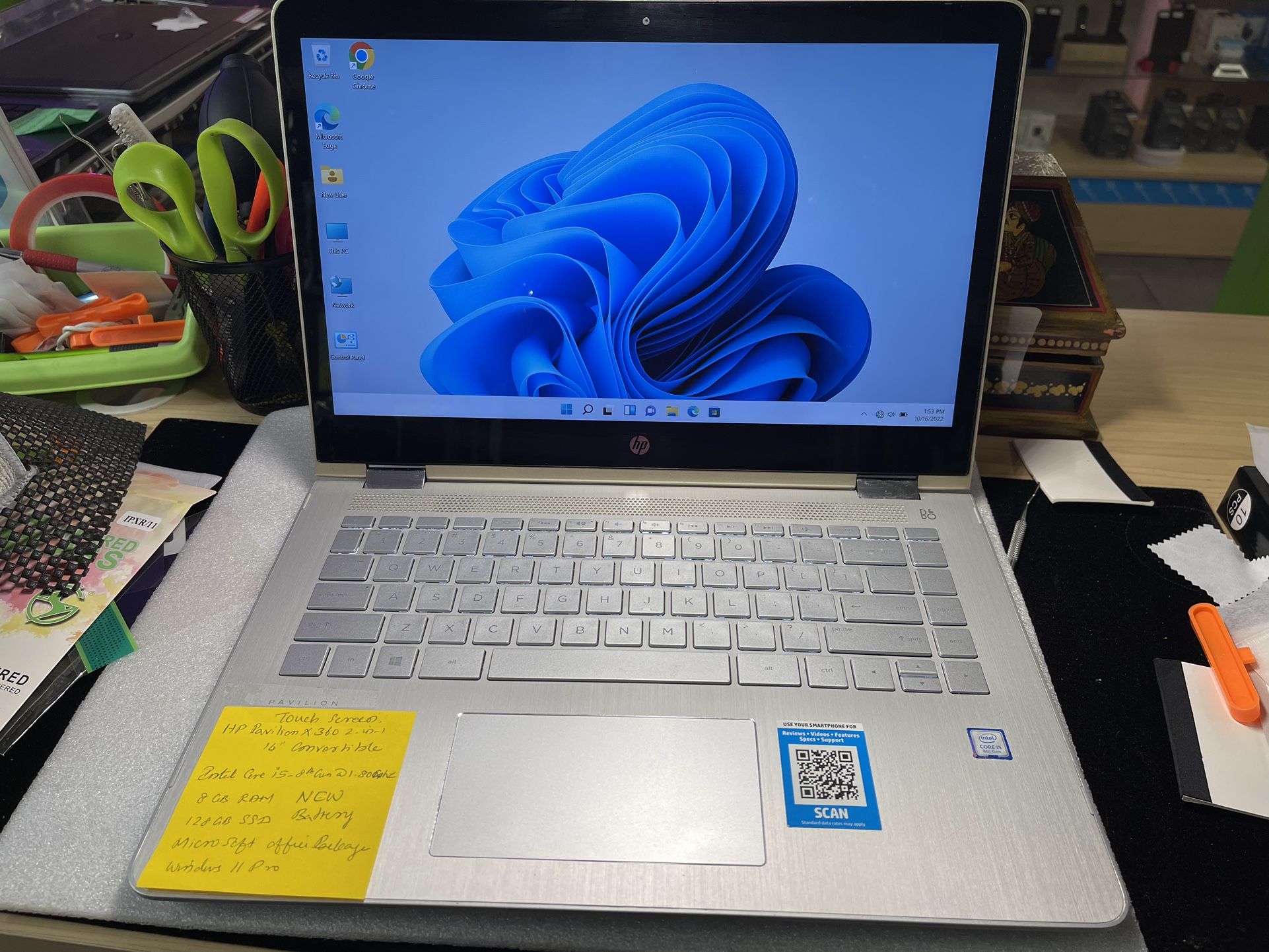 I5 8th Gen Hp Pavilion 128gb Ssd Hp Pavilion X360 In Touch Screen