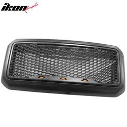 Fits 2011-2016 Ford F-250/F-350/F-450 Super Duty Matte Black Mesh Style Grille