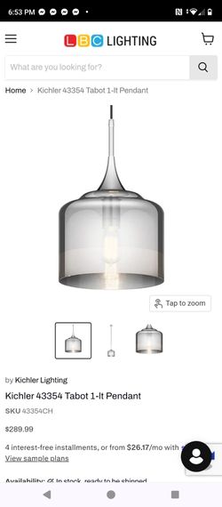 Kichler polished chrome light