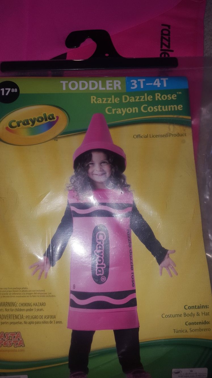 Crayola pink costume