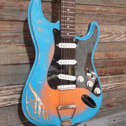 Custom Made Sunset Burst Strat Style Guitar