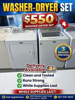 Washer and dryer