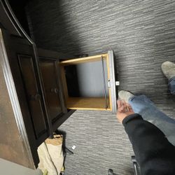 Dark Brown Wooden Desk