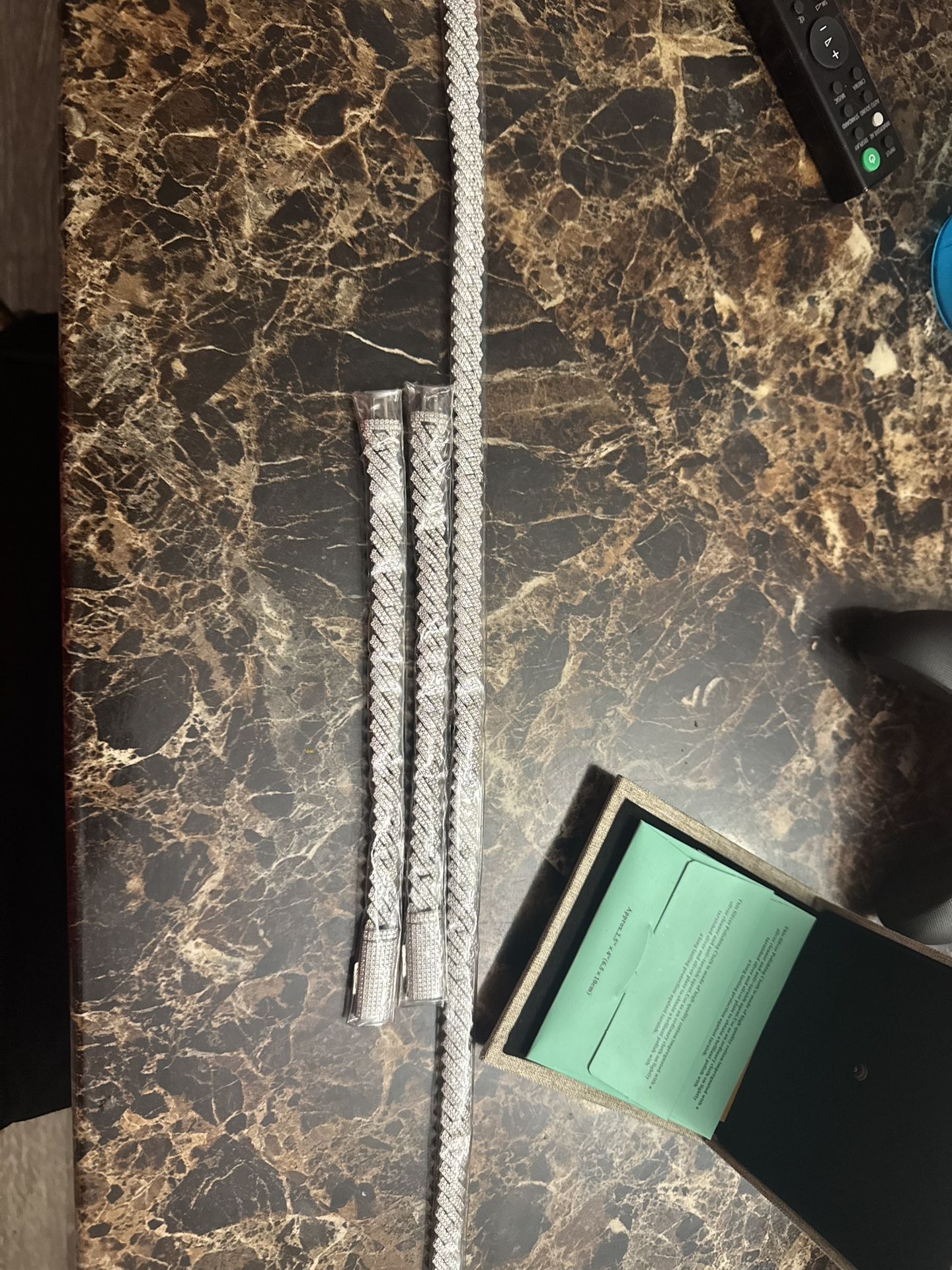 12mm Cuban Set Moissanite  Necklace And Bracelet