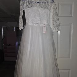 White Party Dress For Girls