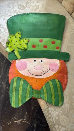 Unique Leprechaun  Made Of Screen By Peri Woltjer - Hang On Door OR Wall