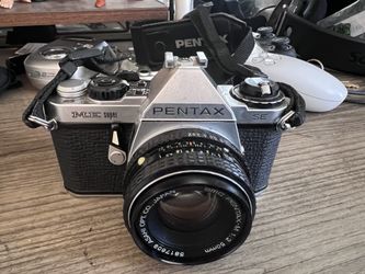 Pentax ME Super SE + 50mm lens (+extra lens)
