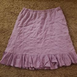 Plus Size Lilac Denim & Co. Skirt
