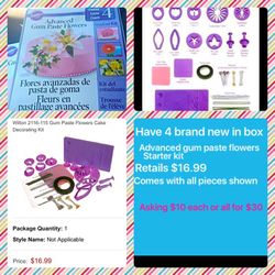Advanced gum paste flowers starter kits