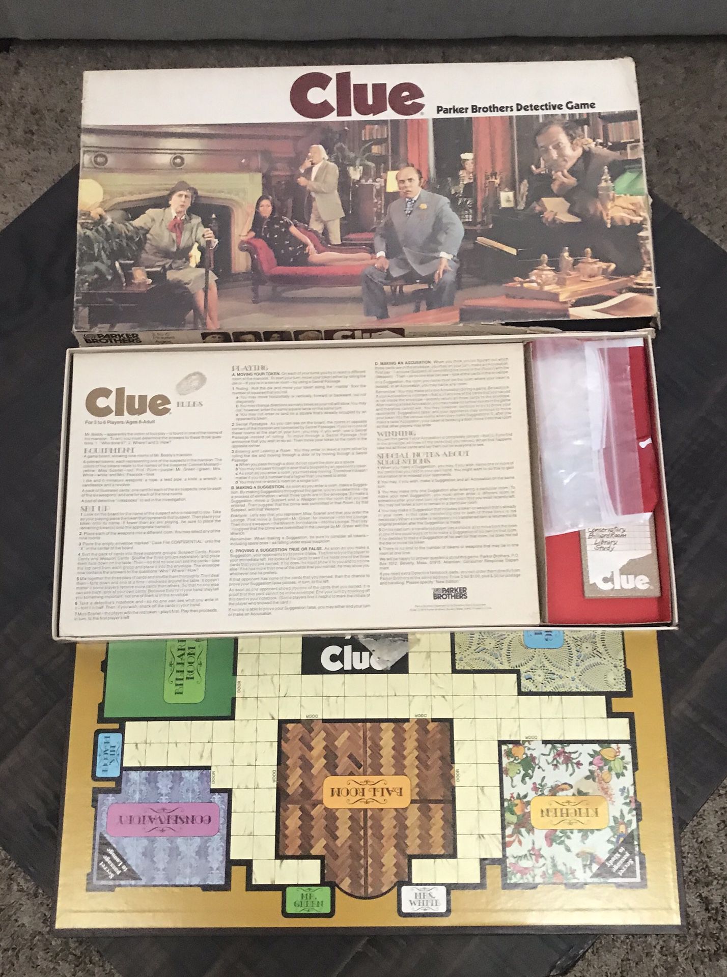 Vintage Clue Board Game Complete