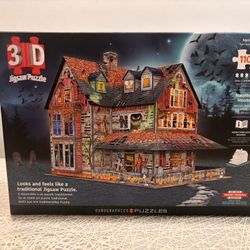 Haunted House 1100 Piece 3D Jigsaw Puzzle Eurographics New Level 3 Intermediate