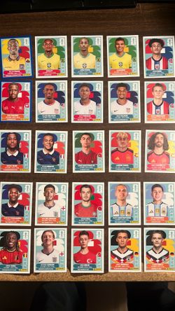 Panini 2026 World Cup Stickers—25 total