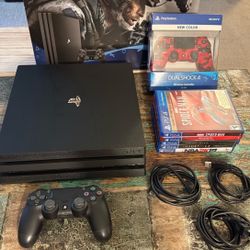 Ps4 Pro Like New With 2 Controllers And 5 Games 