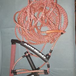 Airhead Wakeboard Rope, Phat Grip, Trick Handle, Red