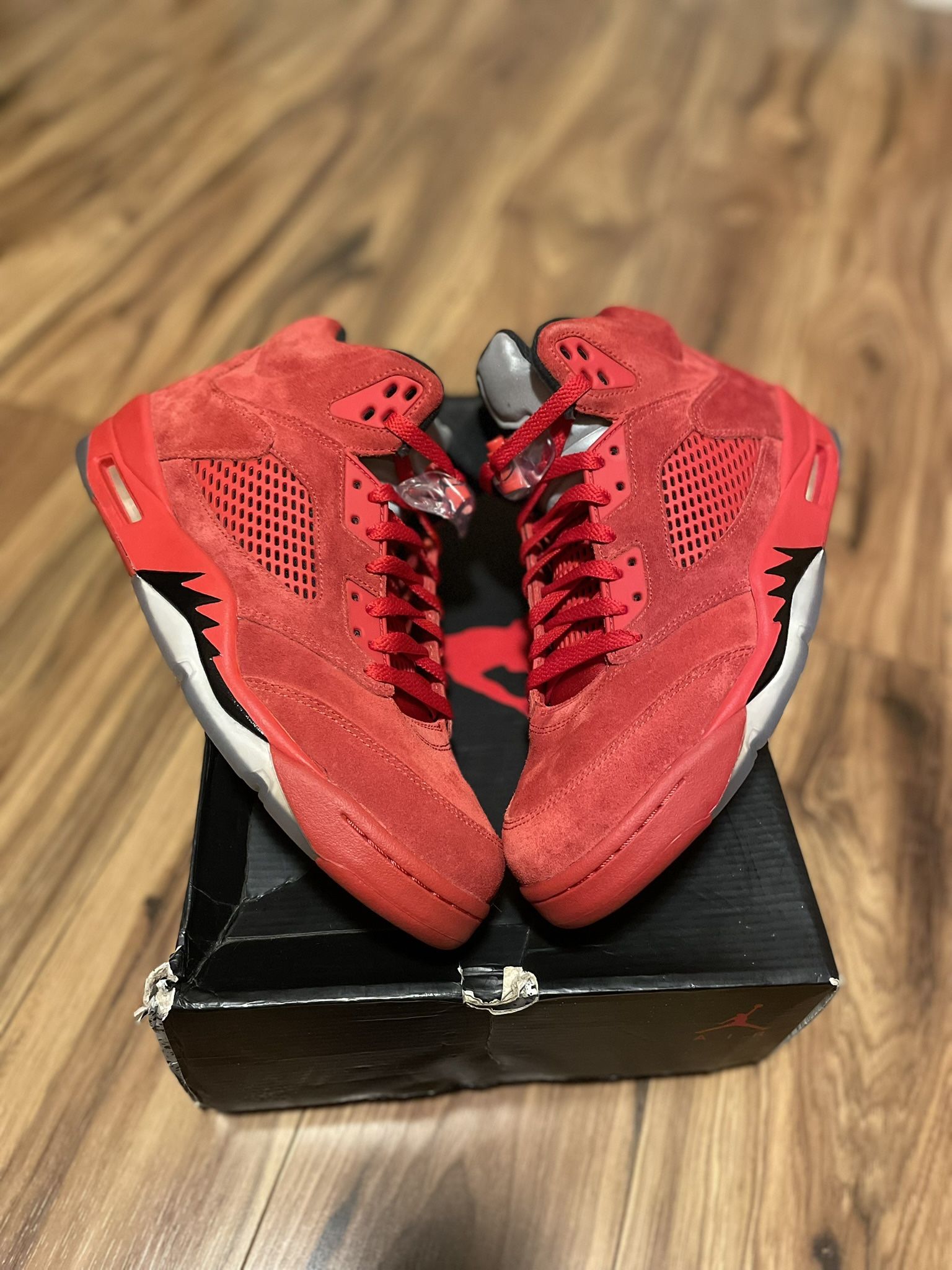 Jordan 5 Red Suede Size 10.5 Brand New