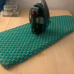  VINTAGE Iron  With Portable Iron board 